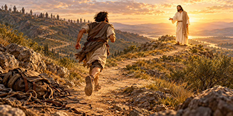 Run looking to Jesus