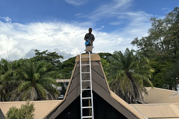 Junior on top of the Mendana Conference Room